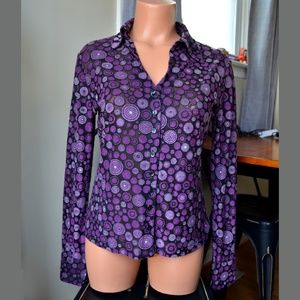 New York & Company Medium Long Sleeve Blouse